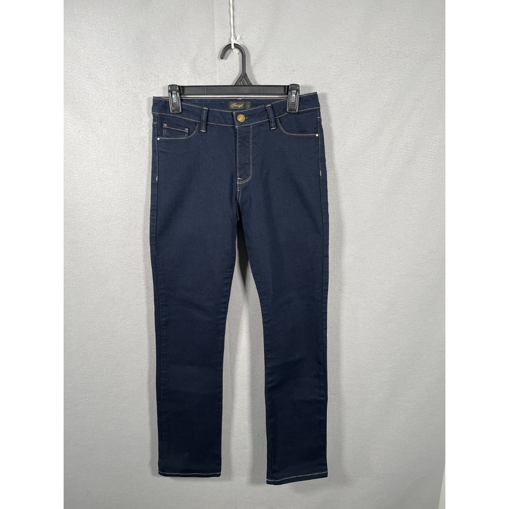 Fragile Jeans Womens 7 Blue Denim Dark Wash Everyday Wear Straight Leg Outdoor